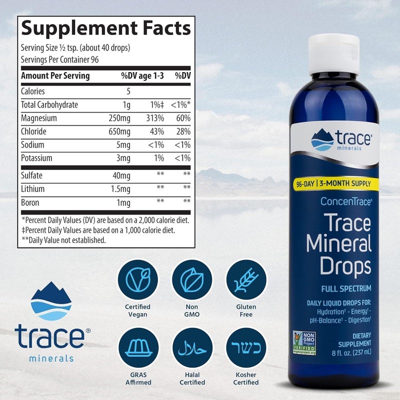 Trace Minerals Research, ConcenTrace, 237ml - Image 2